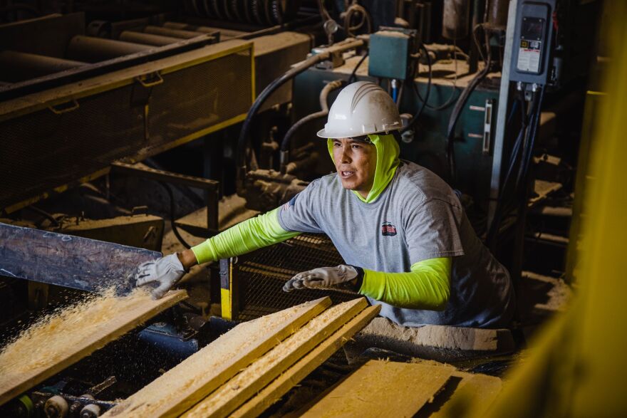 Wood Mill Worker - Ryan Williams Photography